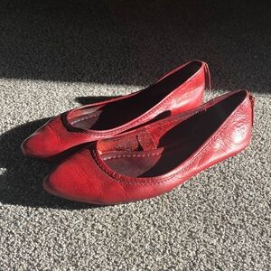 Frye Regina Red Ballet Flat